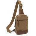 Bolso Bandolera Casual para Hombre Color Caqui