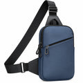 Mochila Bandolera Cruzada para Hombre Azul/Negro