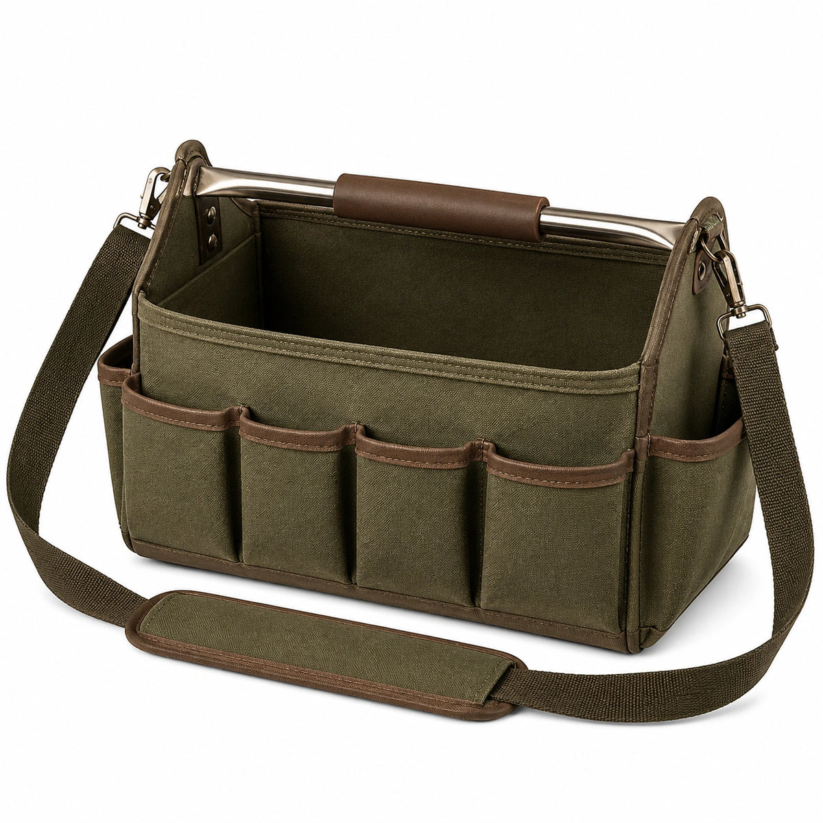 Bolsa de Herramientas Verde con Correa de Hombro