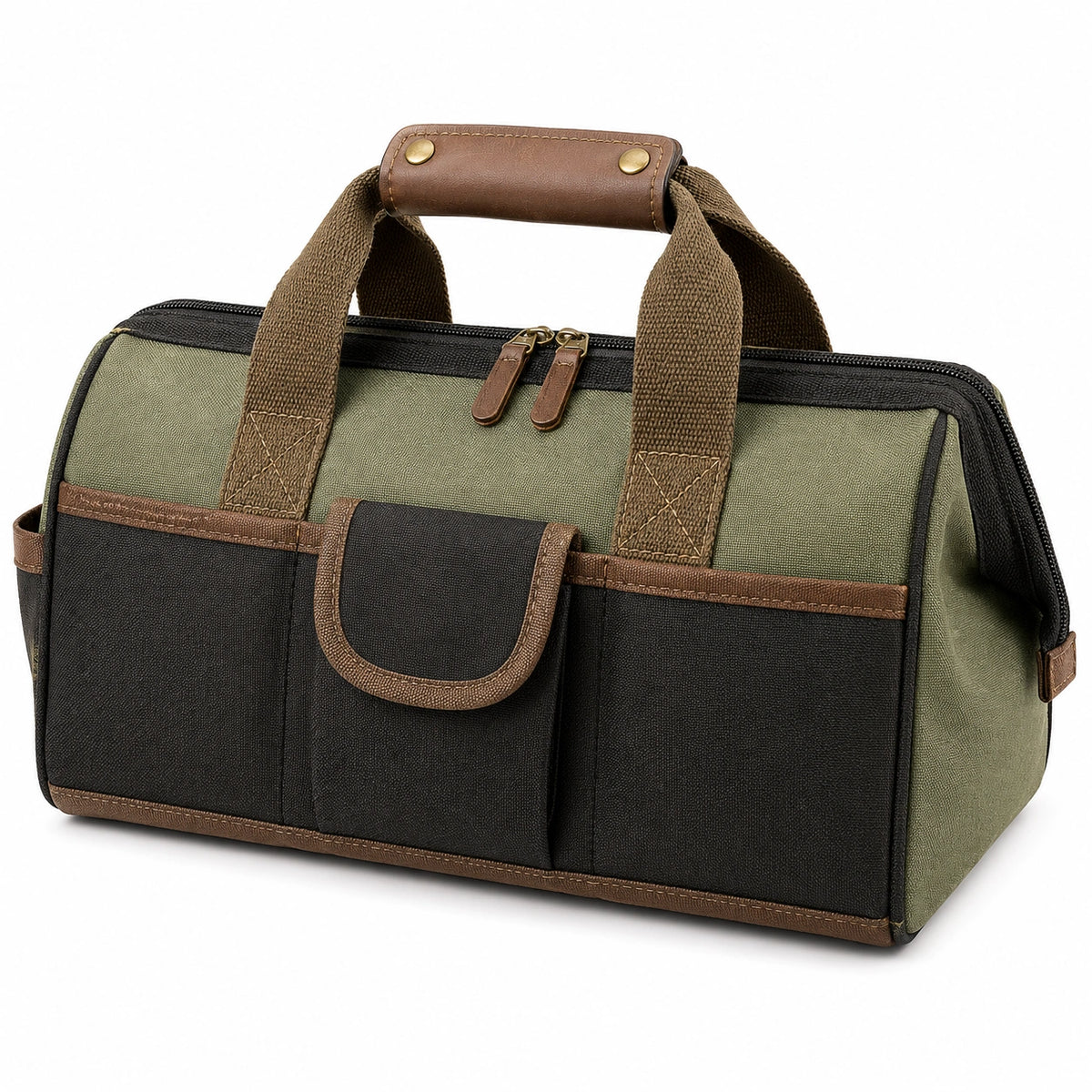 Bolsa de Herramientas Clásica Verde y Negra