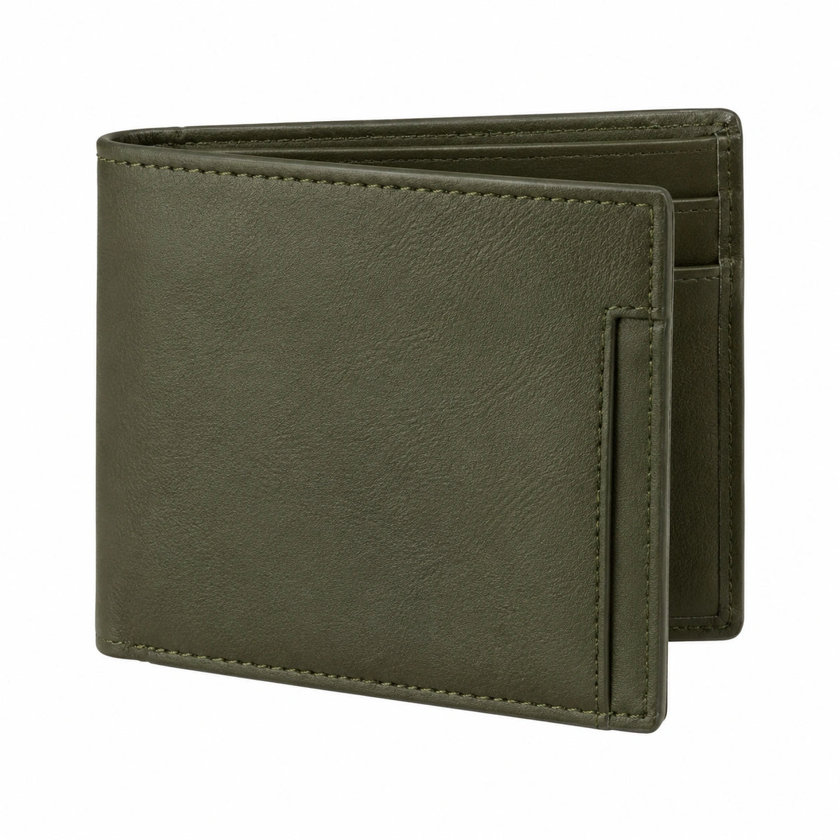 Billetera Clásica de Hombre Verde Oliva