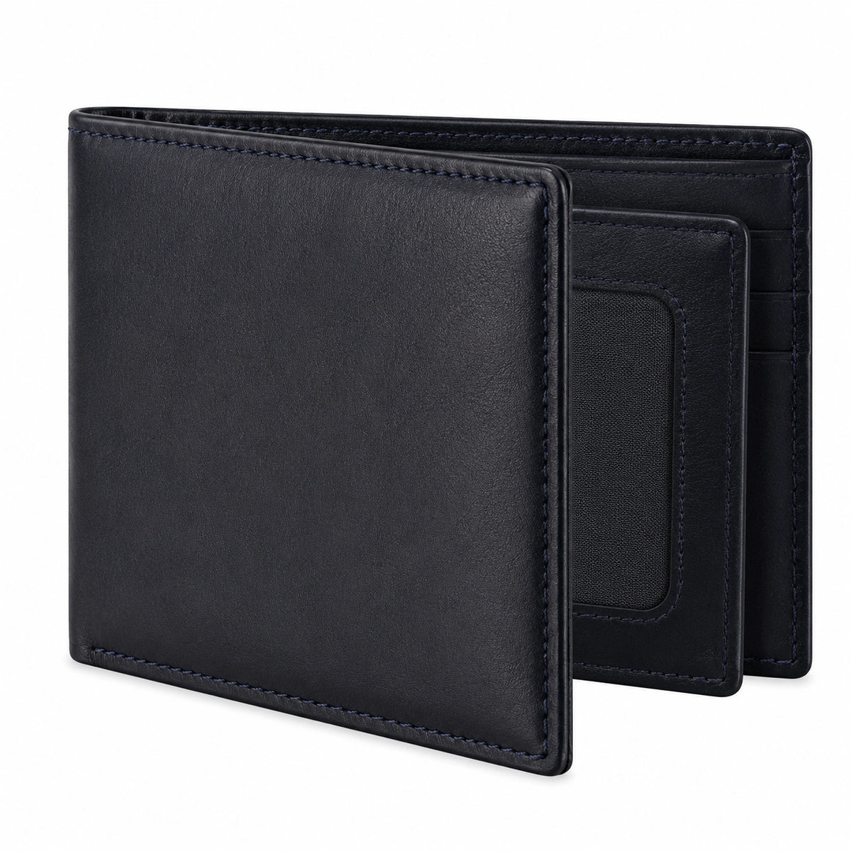 Cartera Clásica de Hombre Negro 11x9x1cm