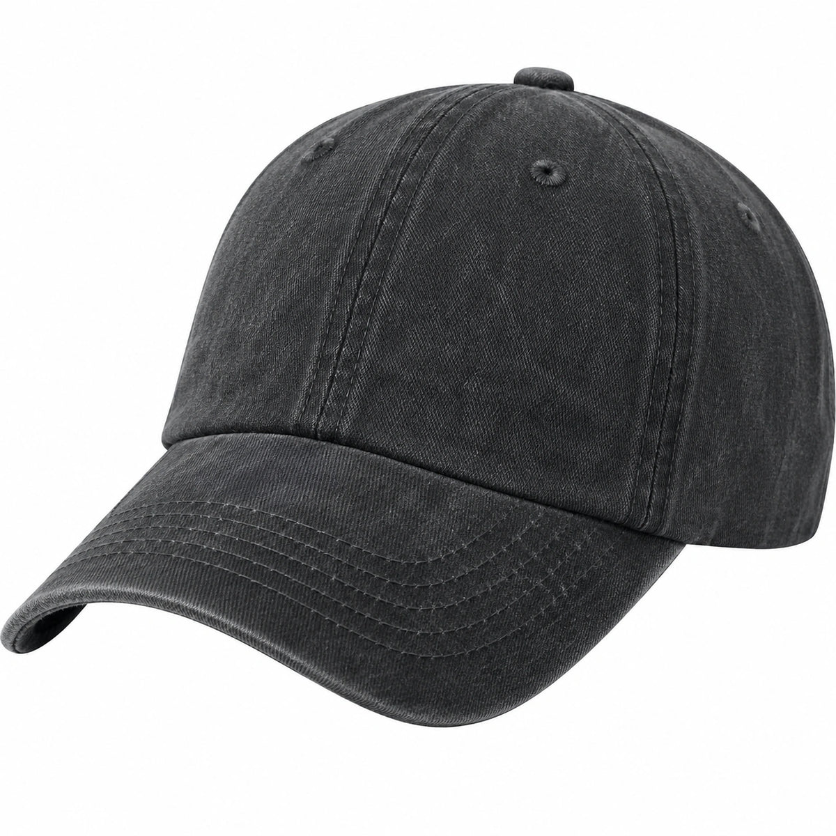 Gorra de béisbol ajustable unisex negra