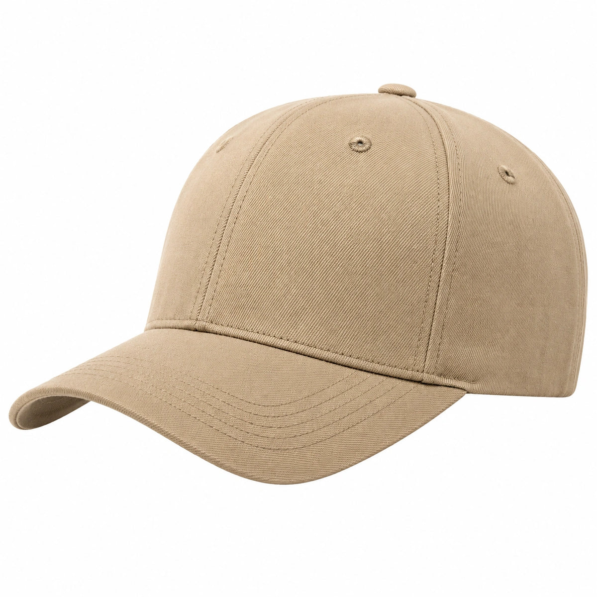 Gorra unisex beige con visera curva