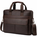 Bolso Mensajero Vintage Marrón Oscuro para Portátil de 15 Pulgadas