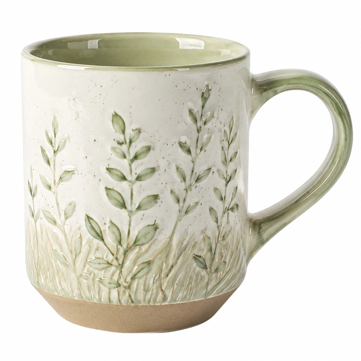 Taza de cerámica con diseño floral silvestre, 350ml